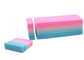 Fragranced Baby powder Soap slice.